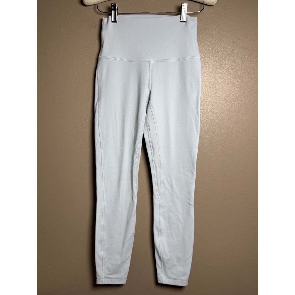 Lululemon Wunder Under High-Rise Tight Leggings Pockets 4 Baby Blue 25"